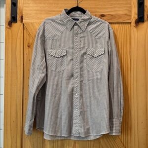 Wrangler Men's Pearl Snap Button-Down Shirt